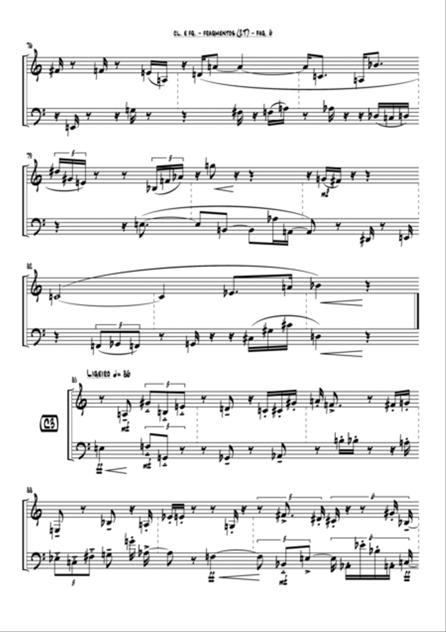 Fragmentos (2t) Woodwind Duet scores gallery preview page 6