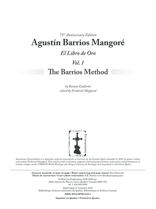 Book cover for The Barrios Method, Vol. 1