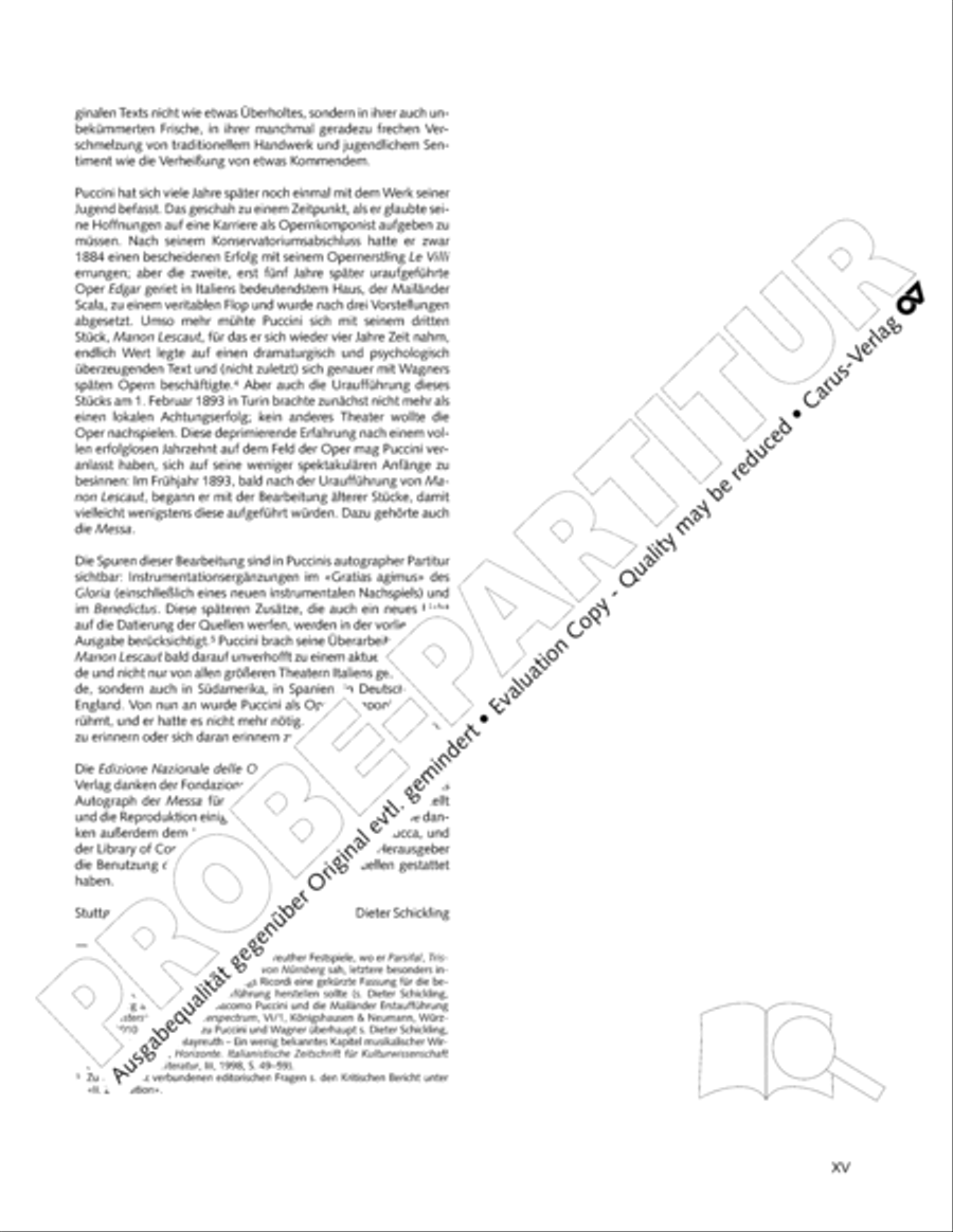 Edizione Nazionale delle Opere di Giacomo Puccini. III. Vocal music; 2. Messa a 4 voci (vol. III/2) 4-Part scores gallery preview page 16
