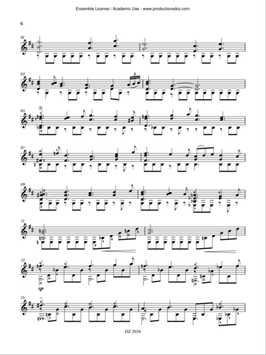 Sonatina Classical Guitar scores gallery preview page 6