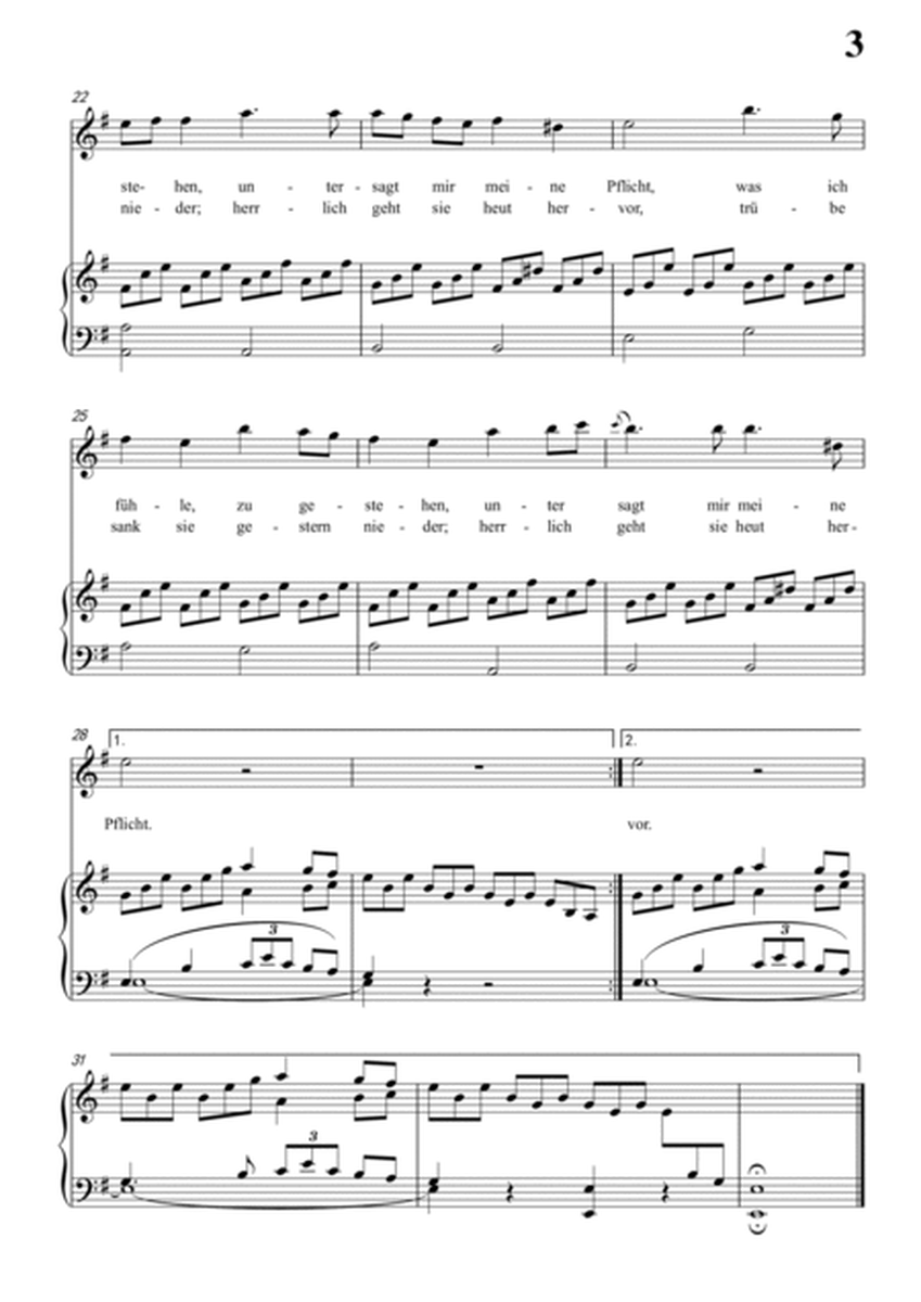 Schubert-Pflicht und Liebe in e minor,for Vocal and Piano