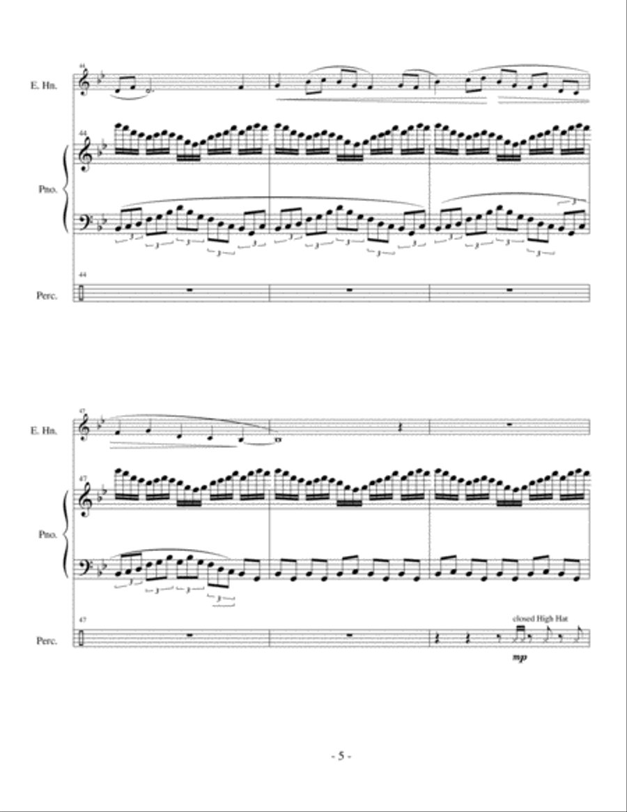 Cherry Blossom Overture English Horn scores gallery preview page 5
