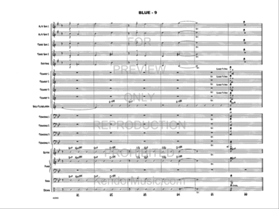 Blue Blue Jazz Ensemble scores gallery preview page 10