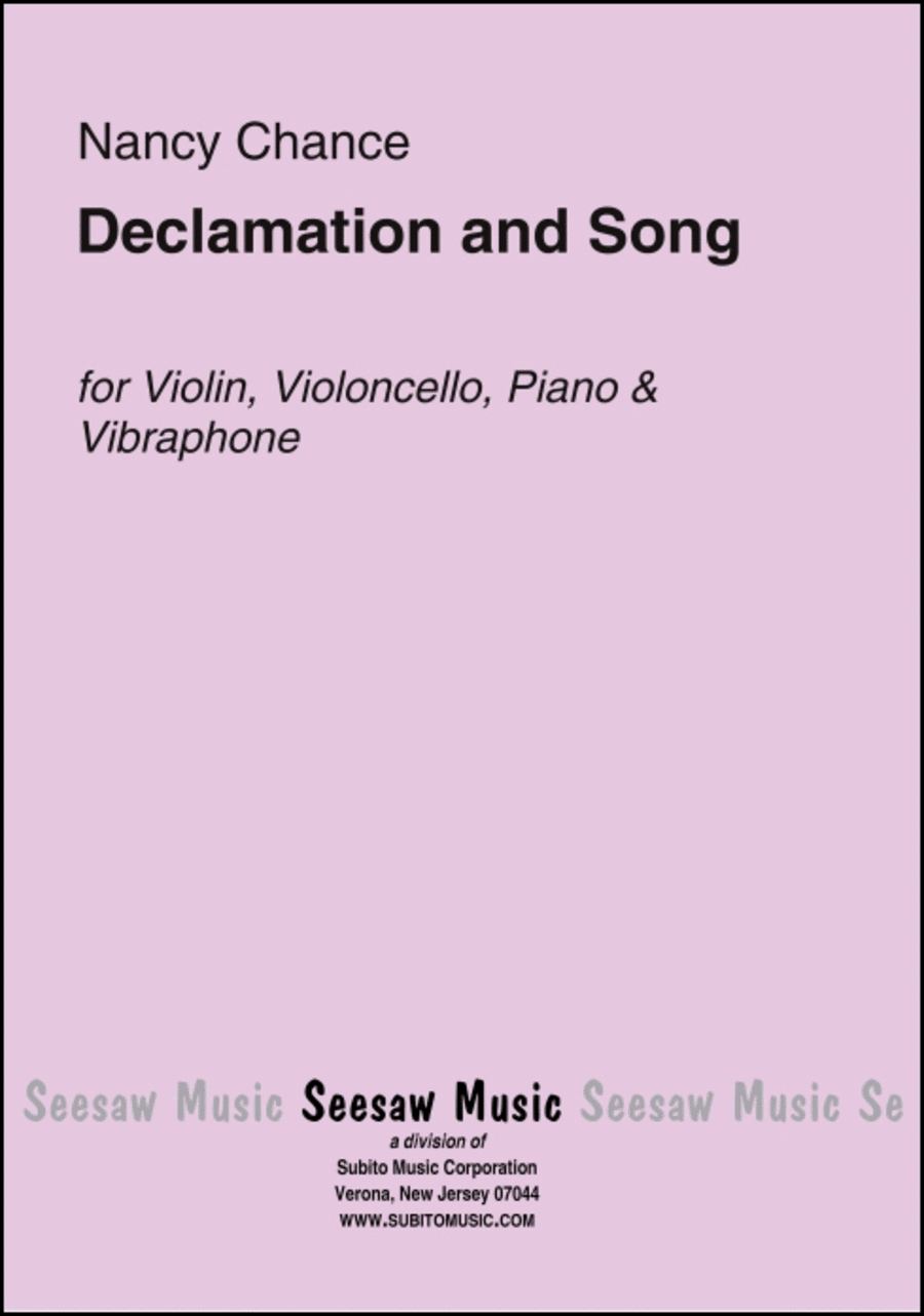 Declamation and Song
