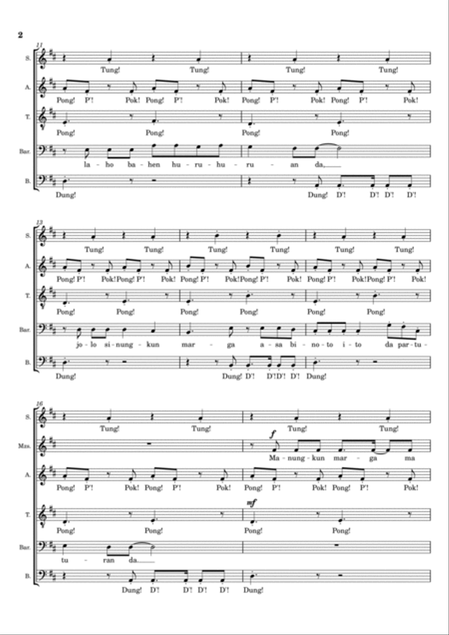 Da Natinitip Sanggar 4-Part scores gallery preview page 3