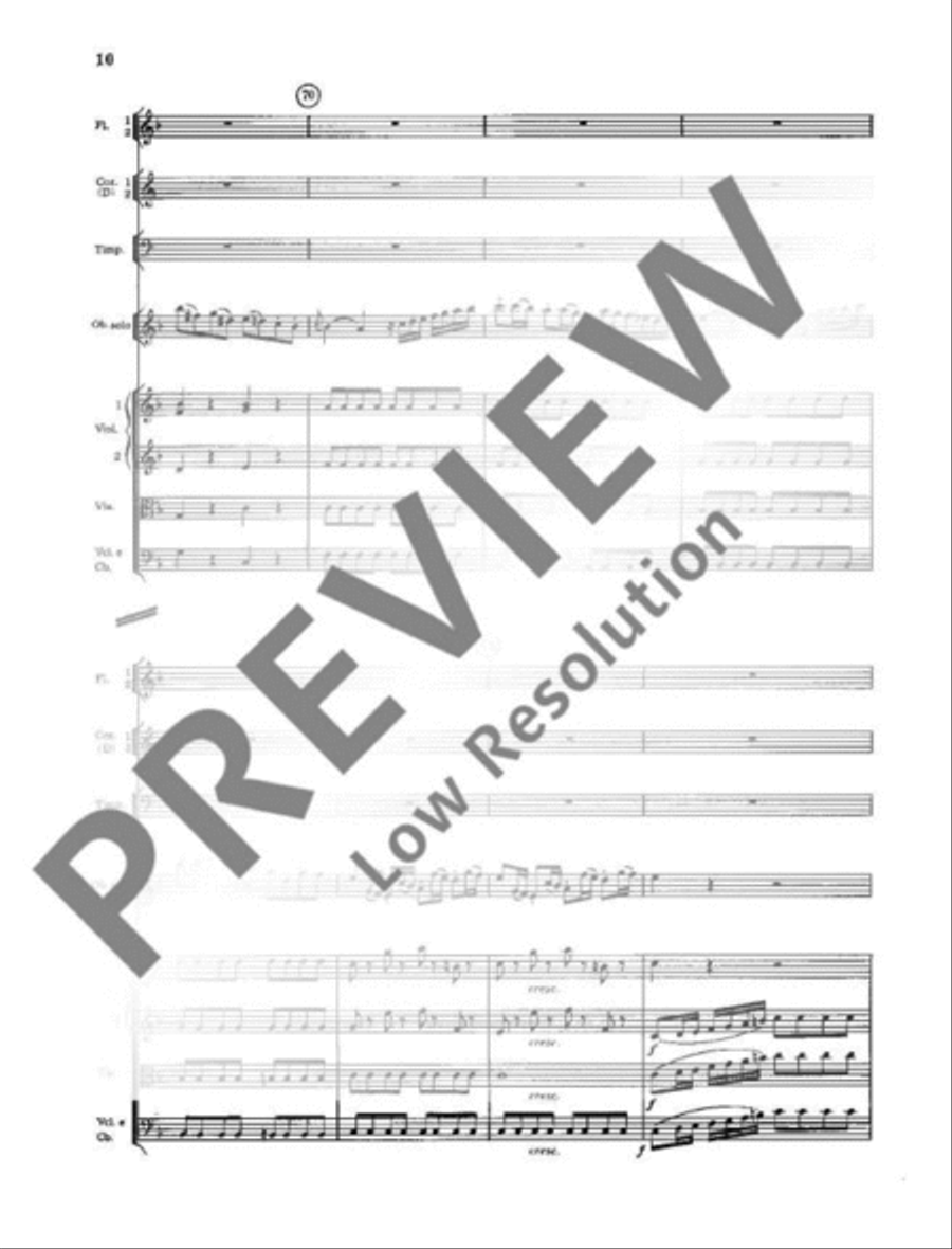 Concerto No. 1 D minor Orchestra scores gallery preview page 11