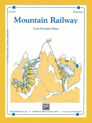 Book cover for Alfred's Basic Piano Course Level 3 - Mountain Railway