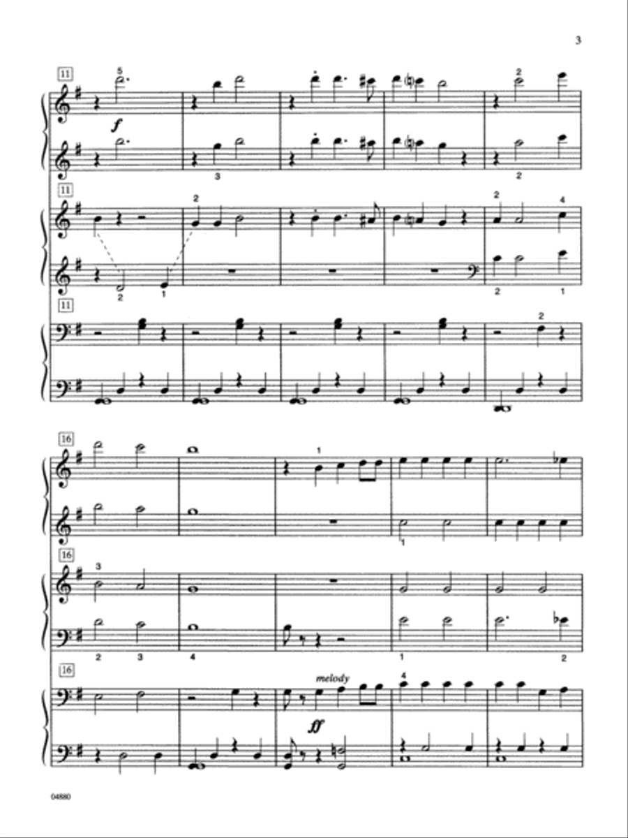 Down by the Riverside Down by the Riverside Small Ensemble scores gallery preview page 3