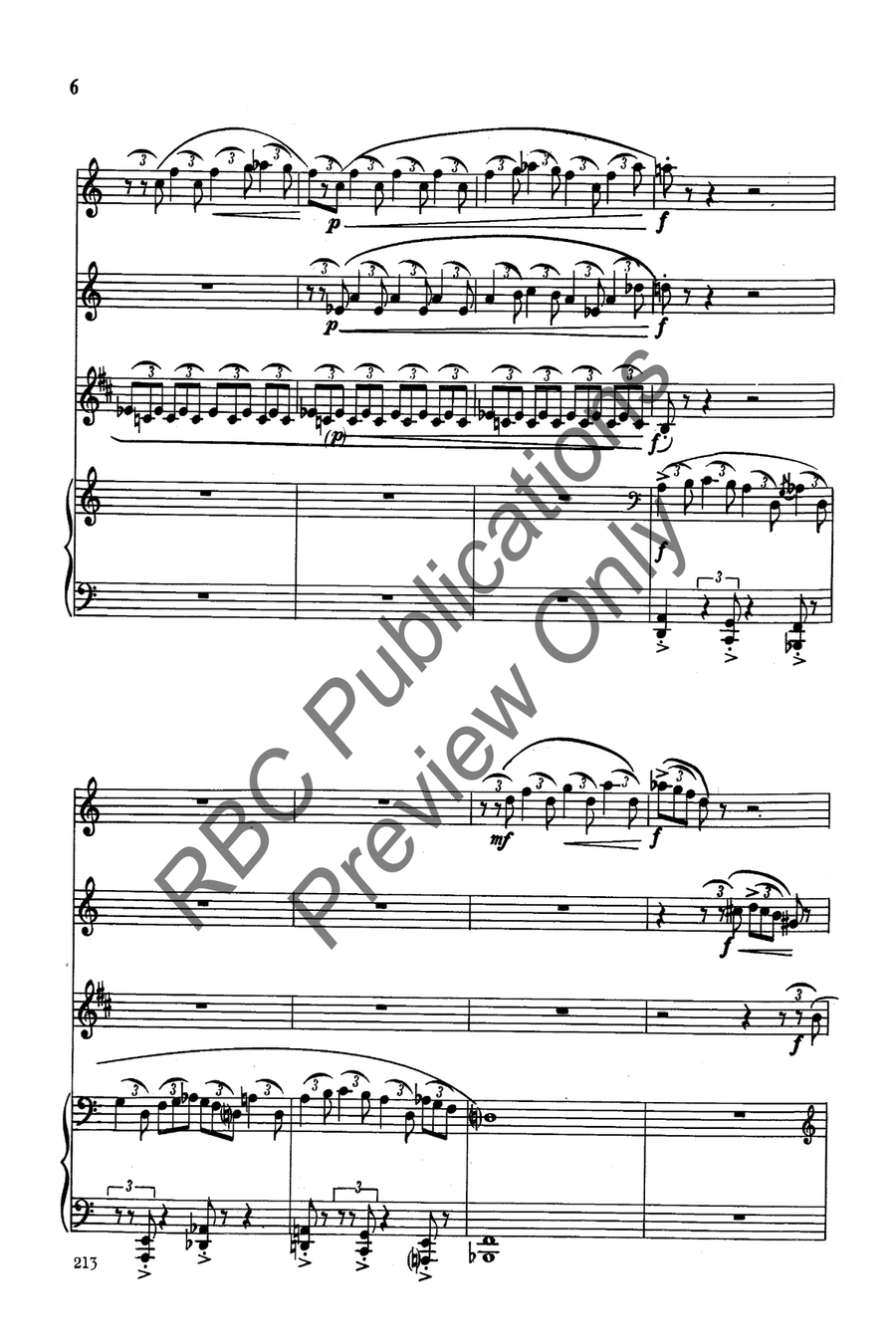 Mulholland Suite 2 Flutes/Clarinet Clarinet scores gallery preview page 7