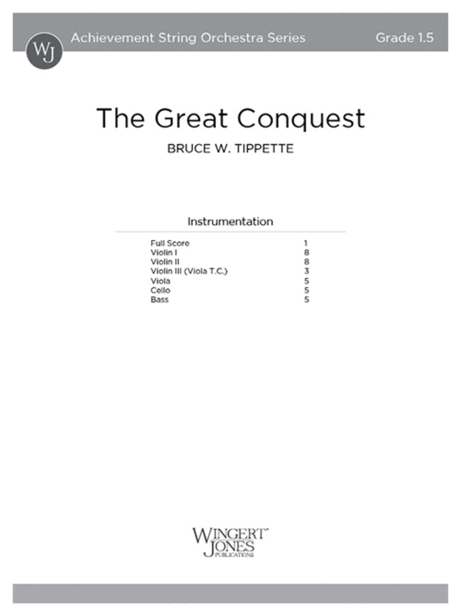 The Great Conquest (Score)