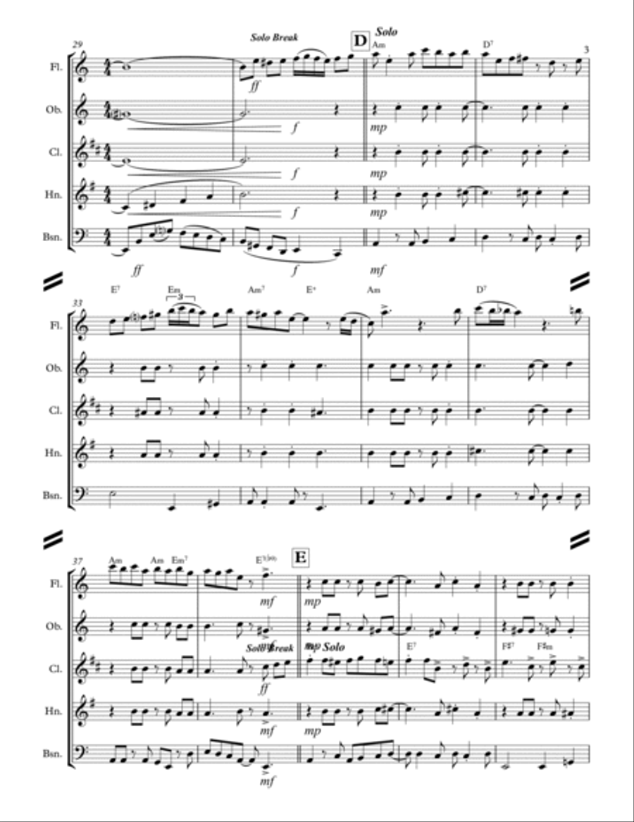 Wade in the Water (for Woodwind Quintet) image number null