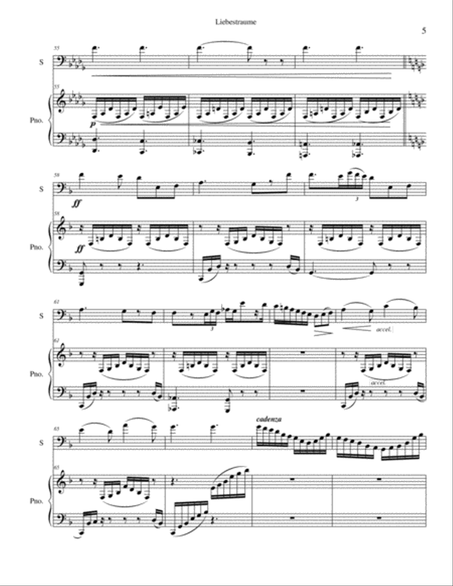 Liebestraume Bassoon scores gallery preview page 5
