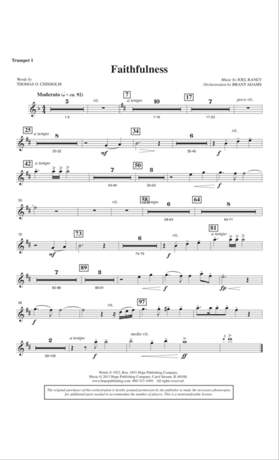 Faithfulness 4-Part scores gallery preview page 38