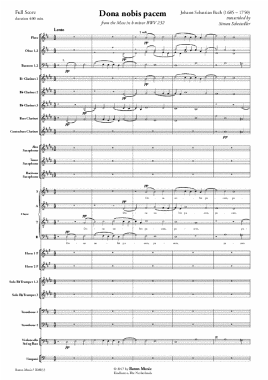 Dona nobis pacem Dona nobis pacem Choir scores gallery preview page 2
