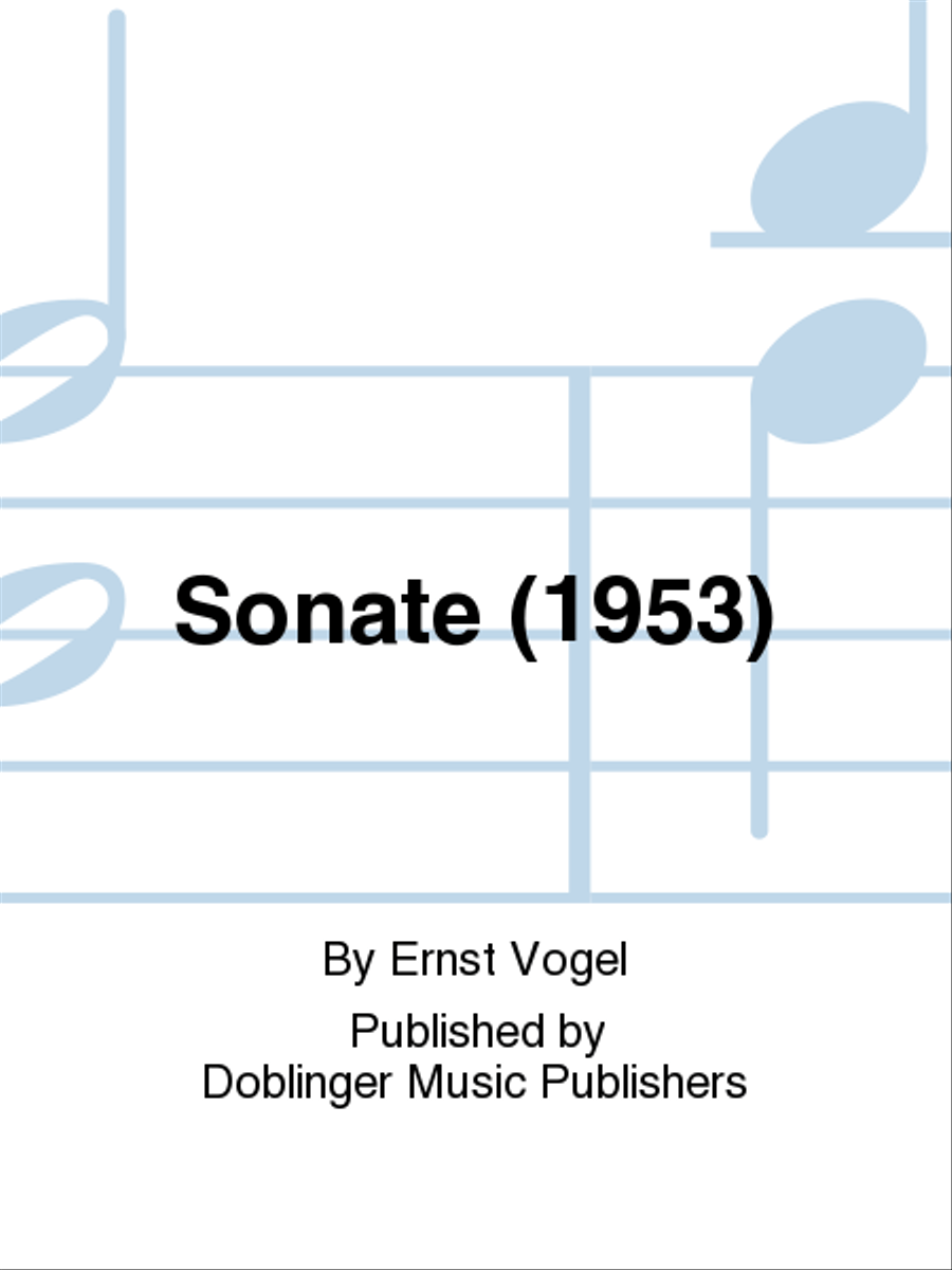 Sonate (1953) Oboe scores gallery preview page 1