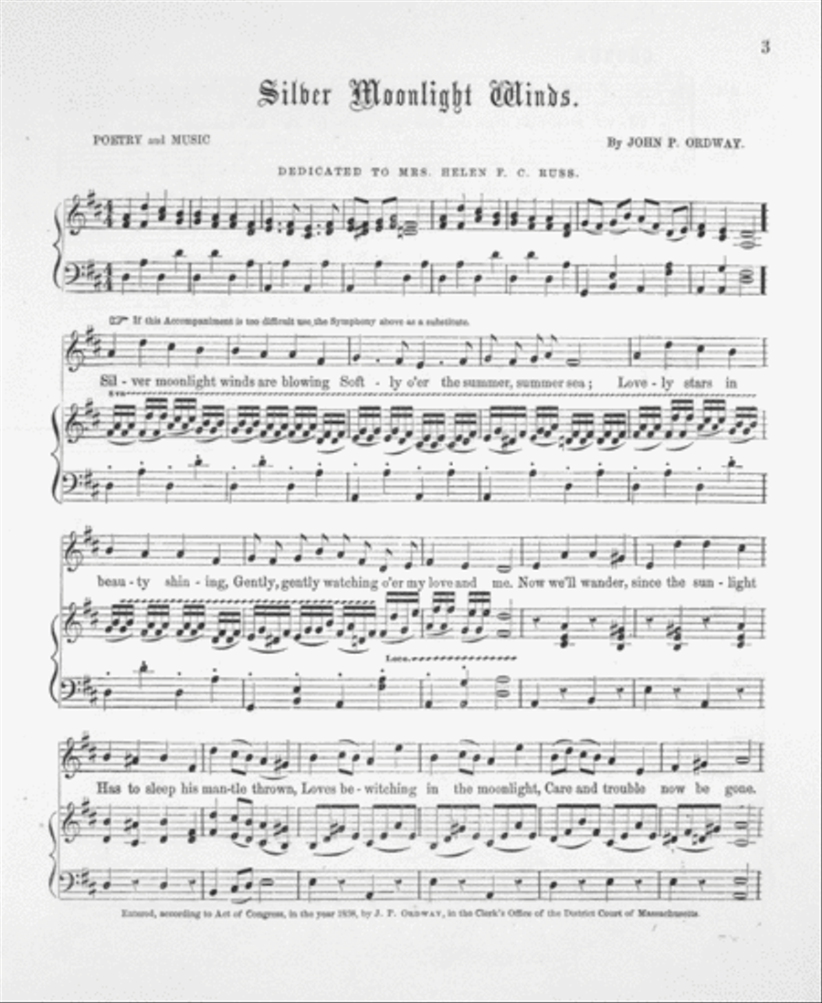 Silver Moonlight Winds 4-Part scores gallery preview page 2