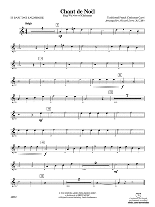 Chant de Noël: E-flat Baritone Saxophone