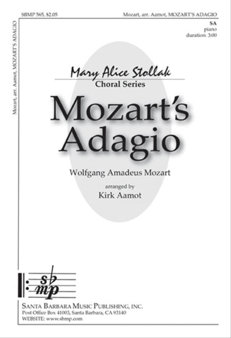 Mozart's Adagio - SA Octavo SA scores gallery preview page 1