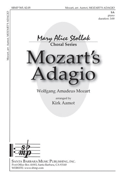 Mozart's Adagio - SA Octavo image number null