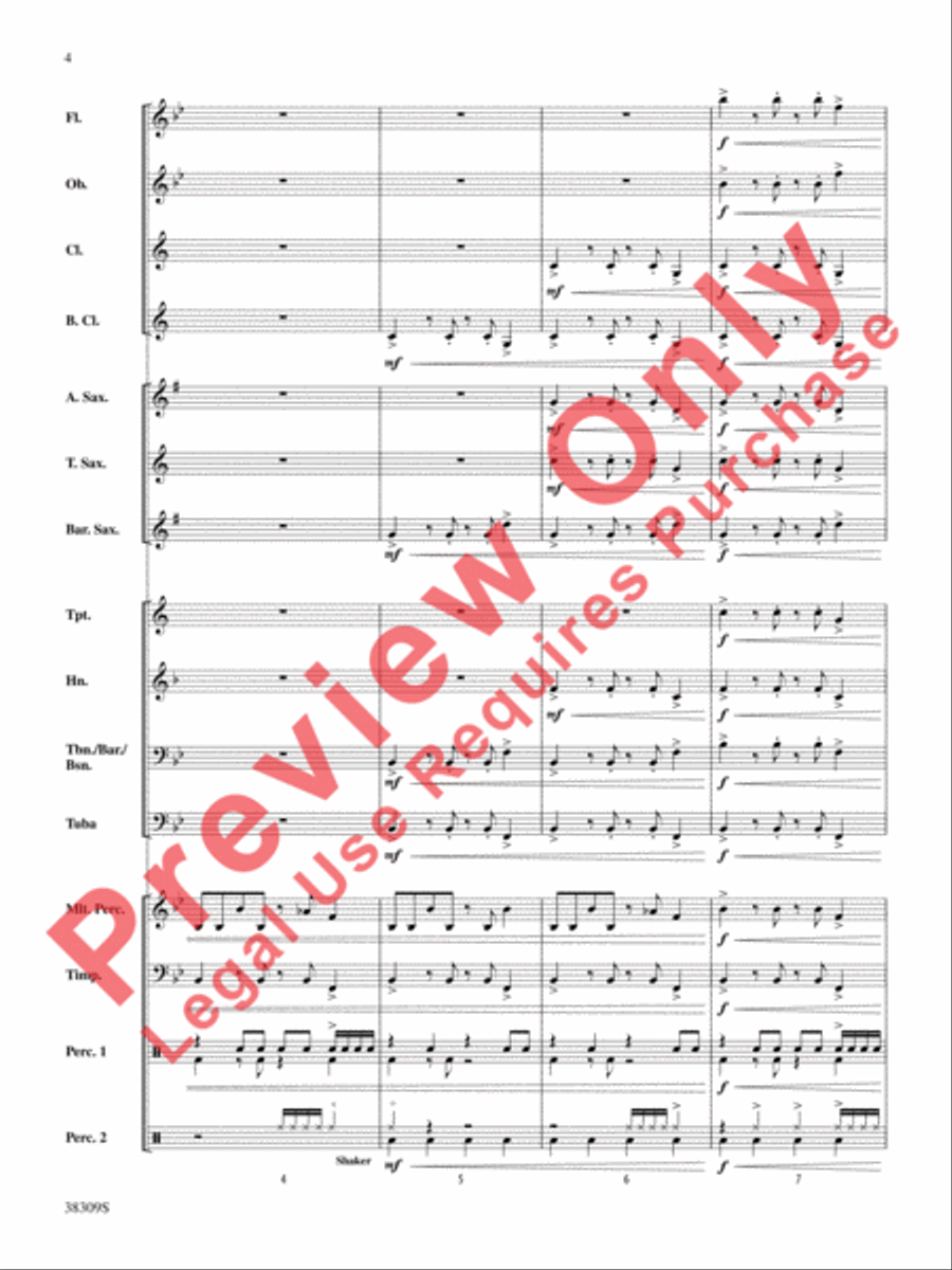 Dune Buggy Concert Band scores gallery preview page 4