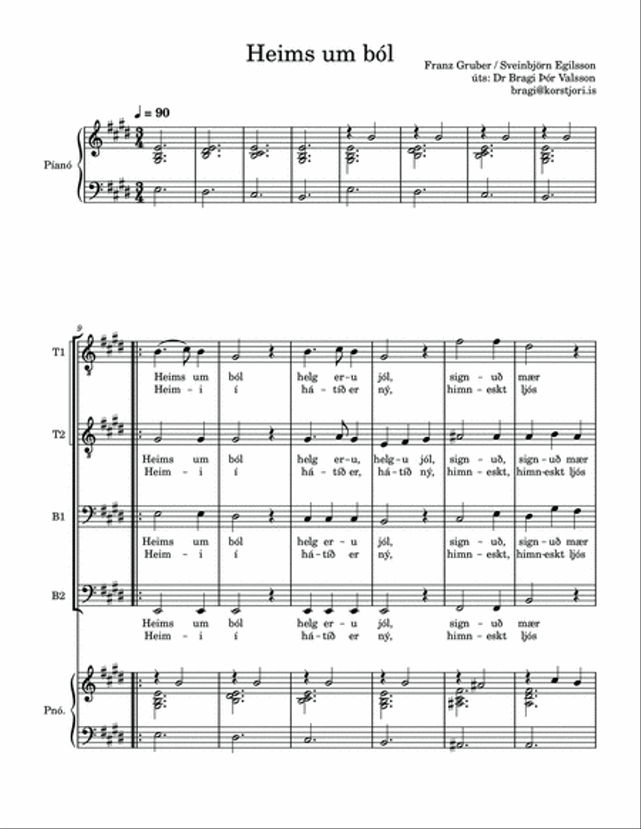 Heims um ból - TTBB TTBB scores gallery preview page 2