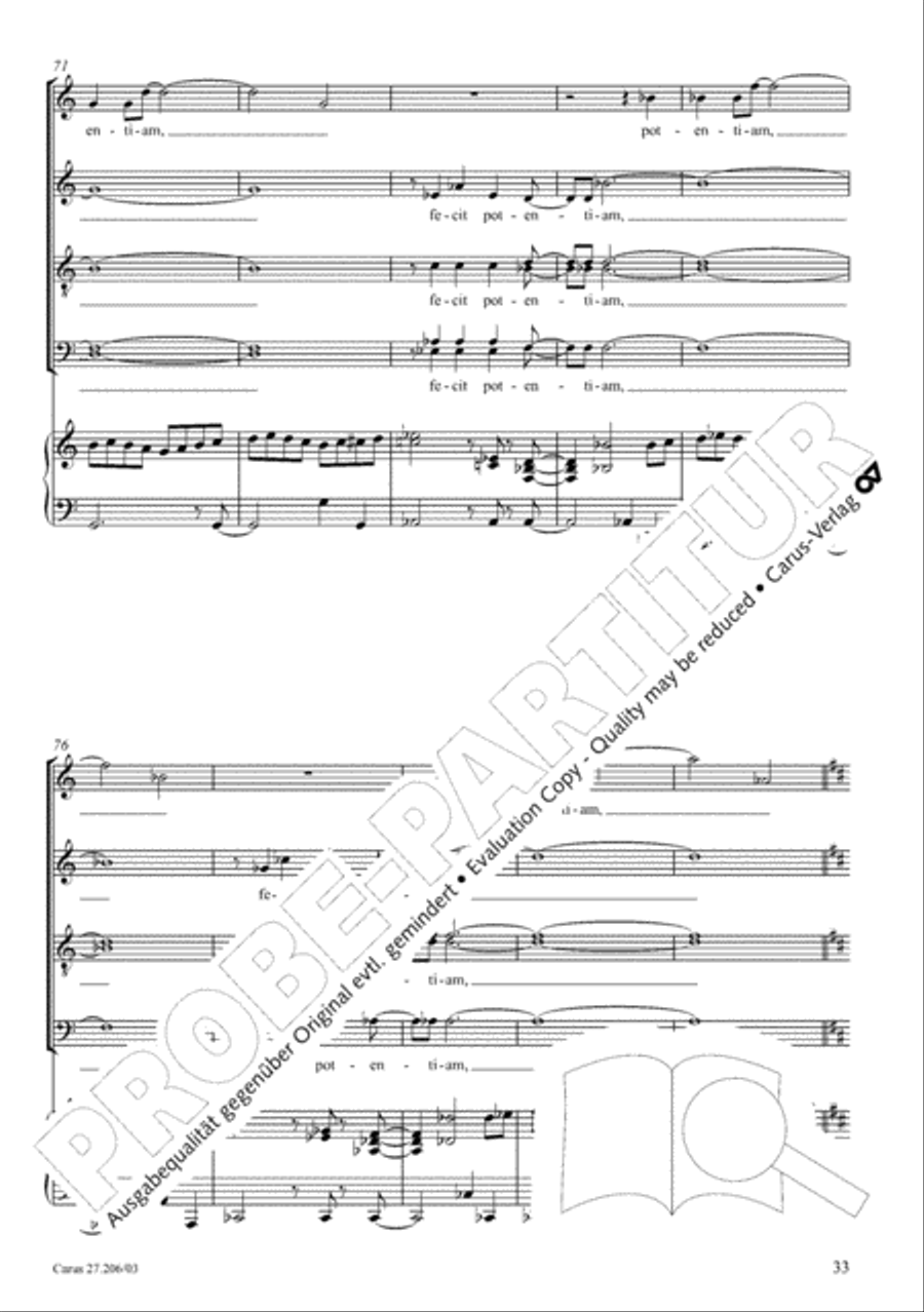 Magnificat 4-Part scores gallery preview page 34
