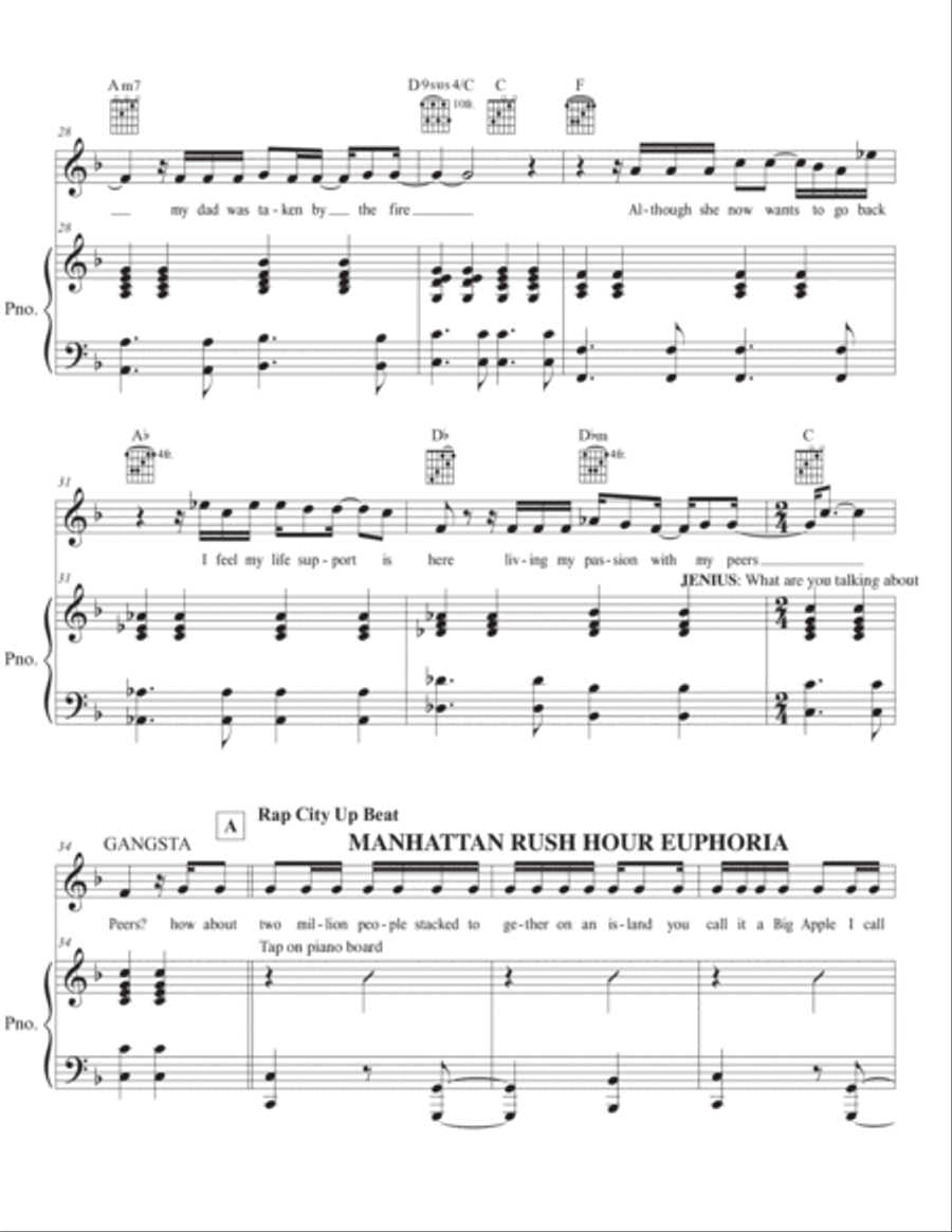 Our Heart is Manhattan Our Heart is Manhattan Piano, Vocal, Guitar scores gallery preview page 4
