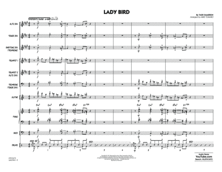 Lady Bird (arr. Mike Tomaro) - Full Score