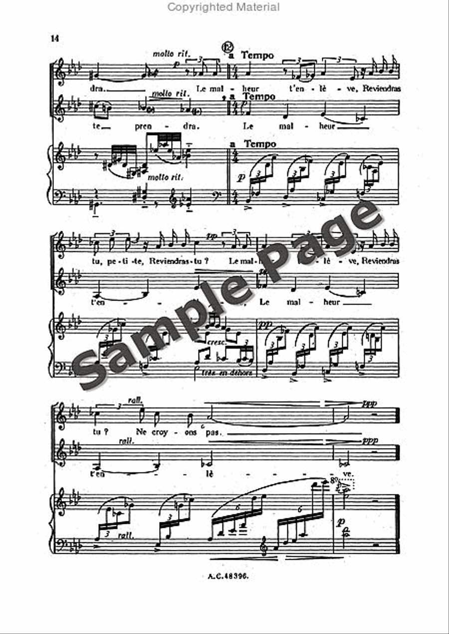 Bernier R Sortileges Ingenus (ep) Women's Choir scores gallery preview page 15