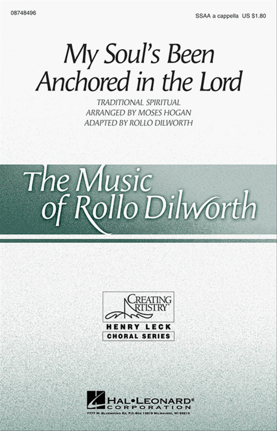 My Soul's Been Anchored in the Lord SSAA scores gallery preview page 1