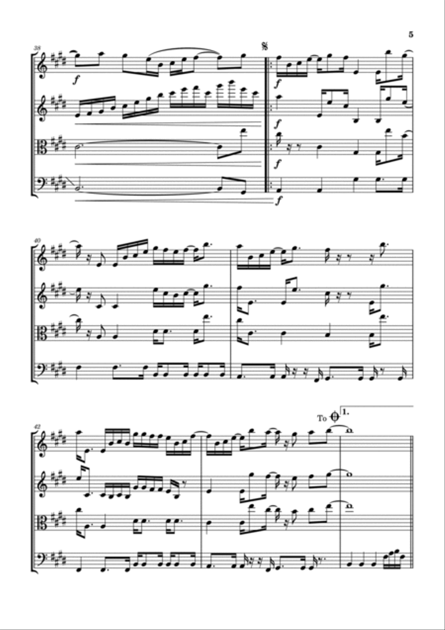 She's Gone She's Gone String Quartet scores gallery preview page 6