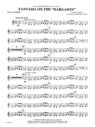 Fantasia on the "Dargason": 2nd B-flat Clarinet