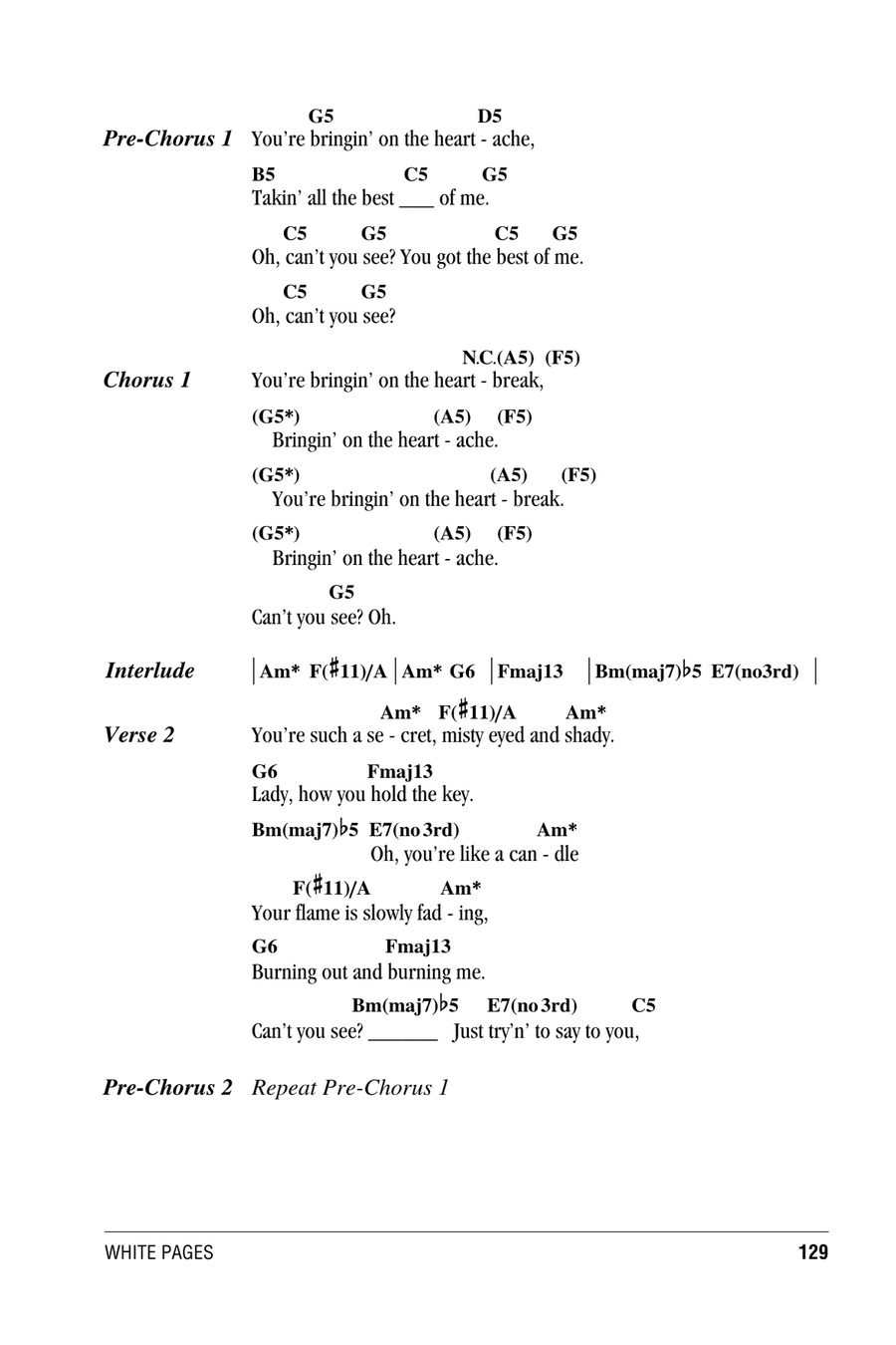 Bringin' On The Heartbreak Acoustic Guitar scores gallery preview page 2