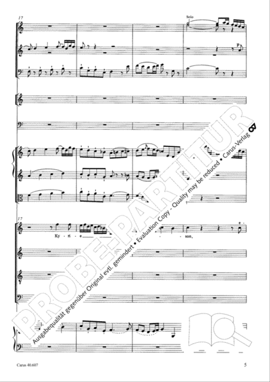 Mass in time of war (Missa in tempore belli) 4-Part scores gallery preview page 16