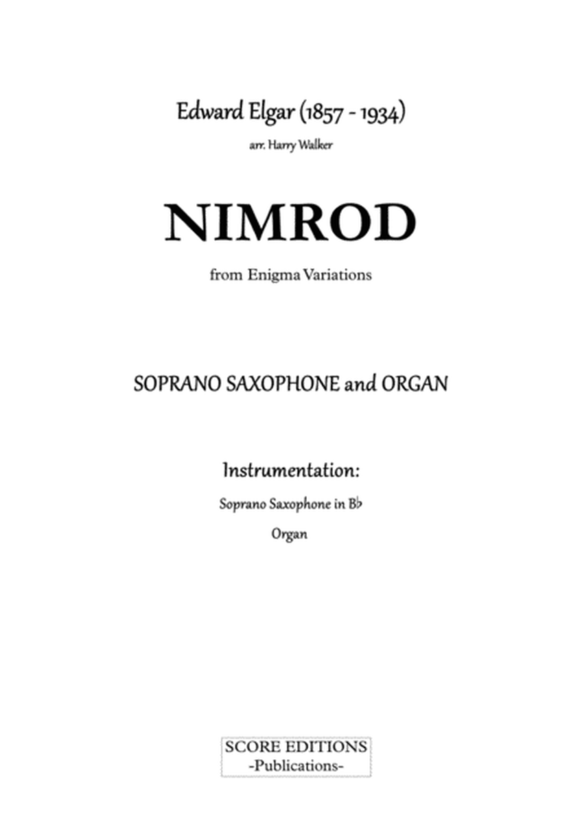 Elgar – Nimrod (for Soprano Saxophone and Organ) image number null