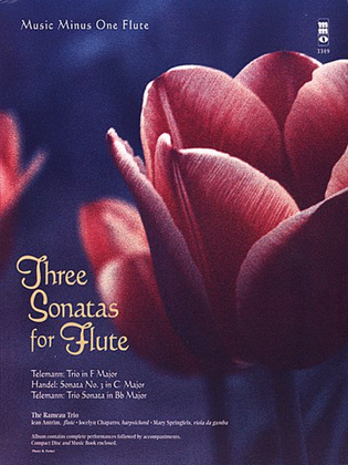 Book cover for Three Sonatas for Flute