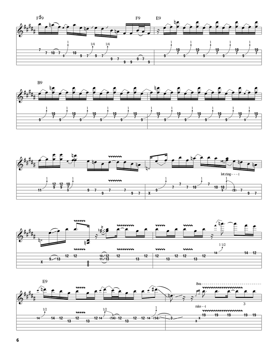 Tightrope Acoustic Guitar scores gallery preview page 6
