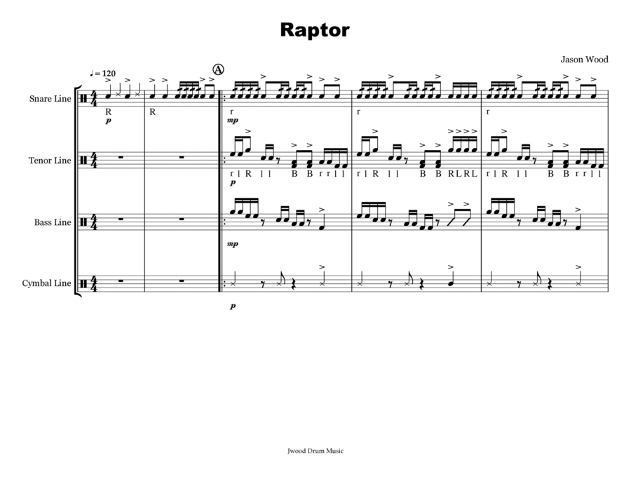 Book cover for Raptor (Drumline Cadence)