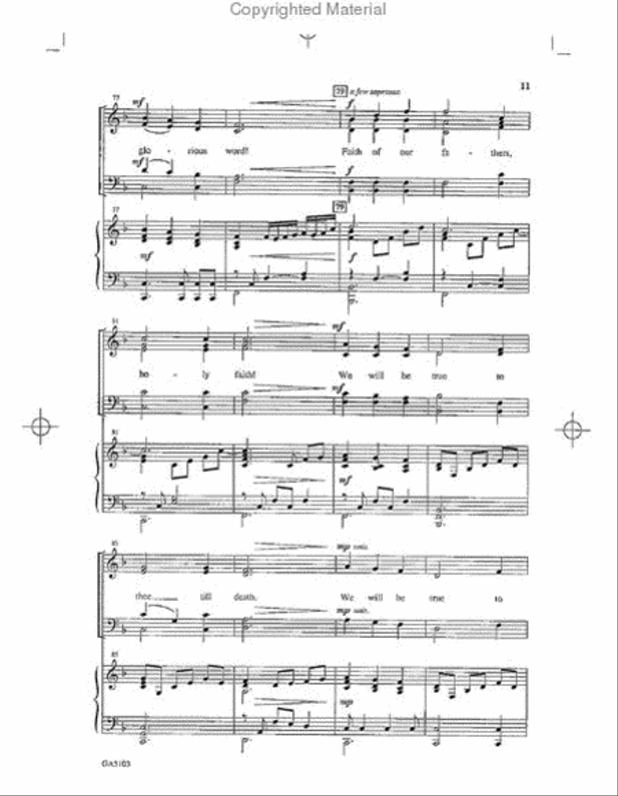 Of Faith and Freedom (Collection) 4-Part scores gallery preview page 11