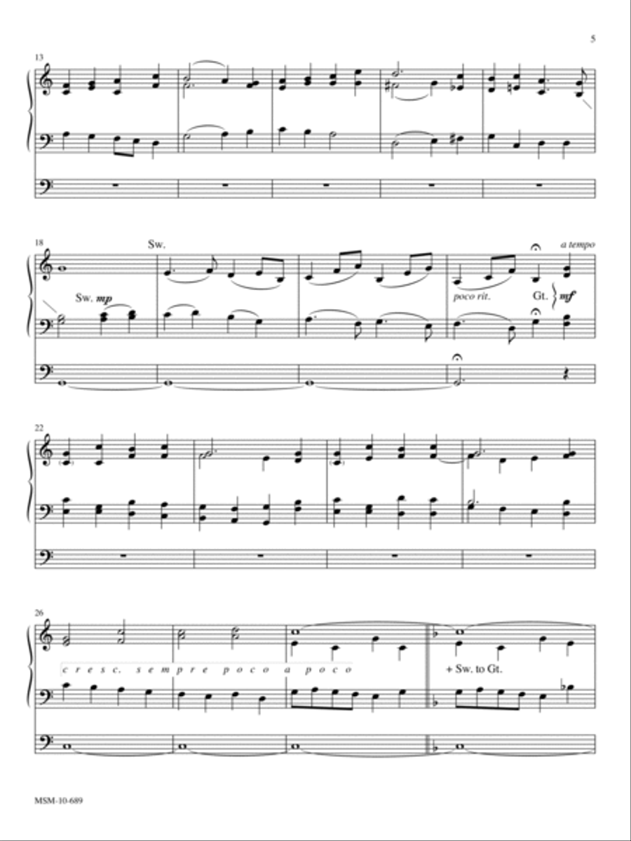 Fantasia on Laudes Domini Organ scores gallery preview page 2