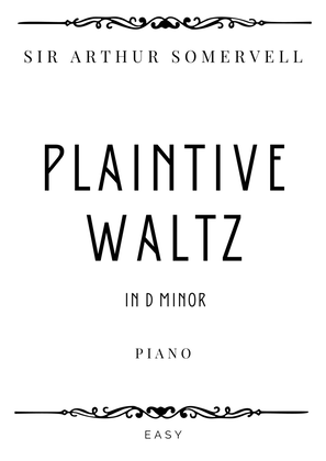 Book cover for Somervell - Plaintive Waltz in D minor - Easy
