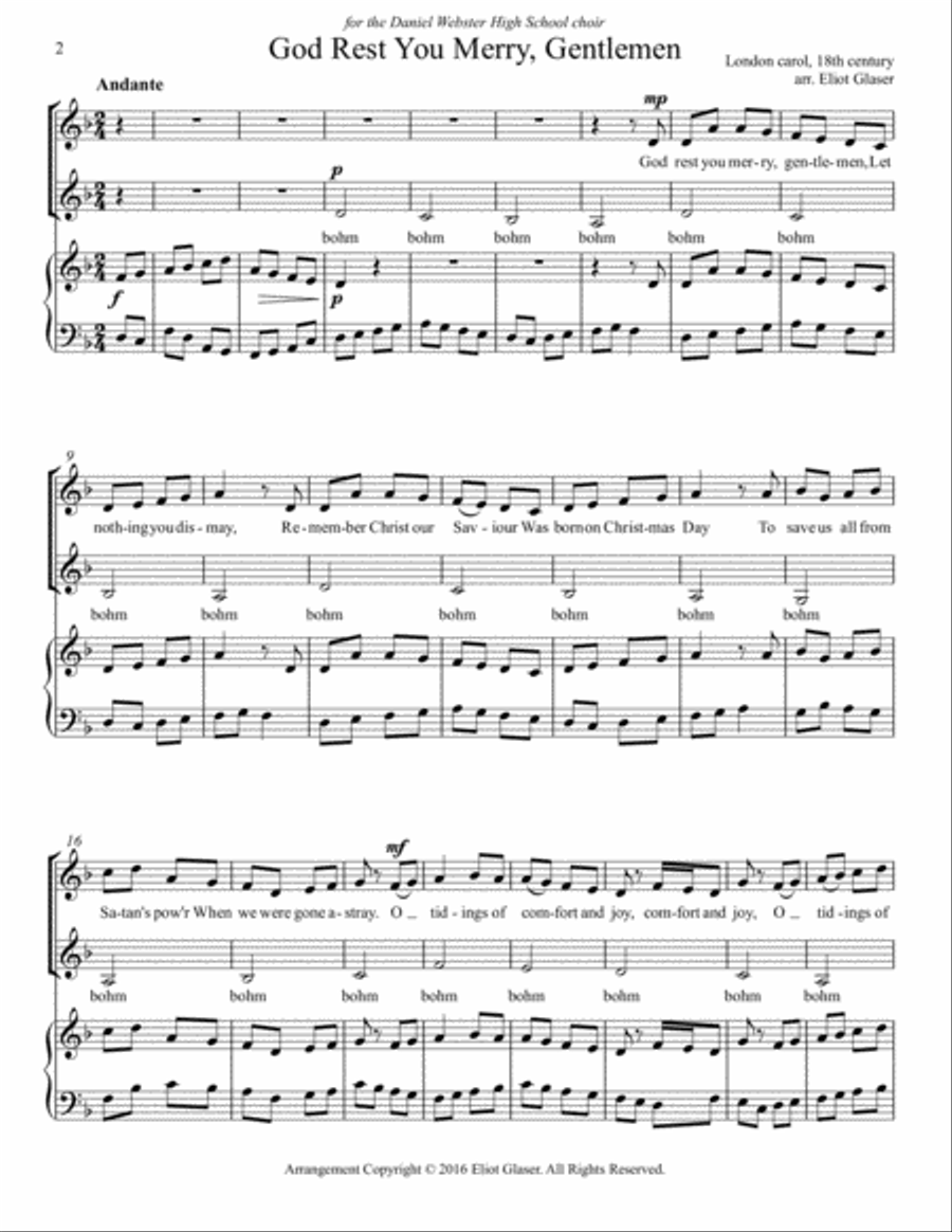 God Rest You Merry, Gentlemen SA scores gallery preview page 2