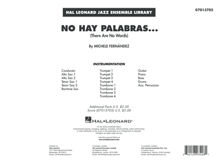 No Hay Palabras... (There Are No Words) - Conductor Score (Full Score)