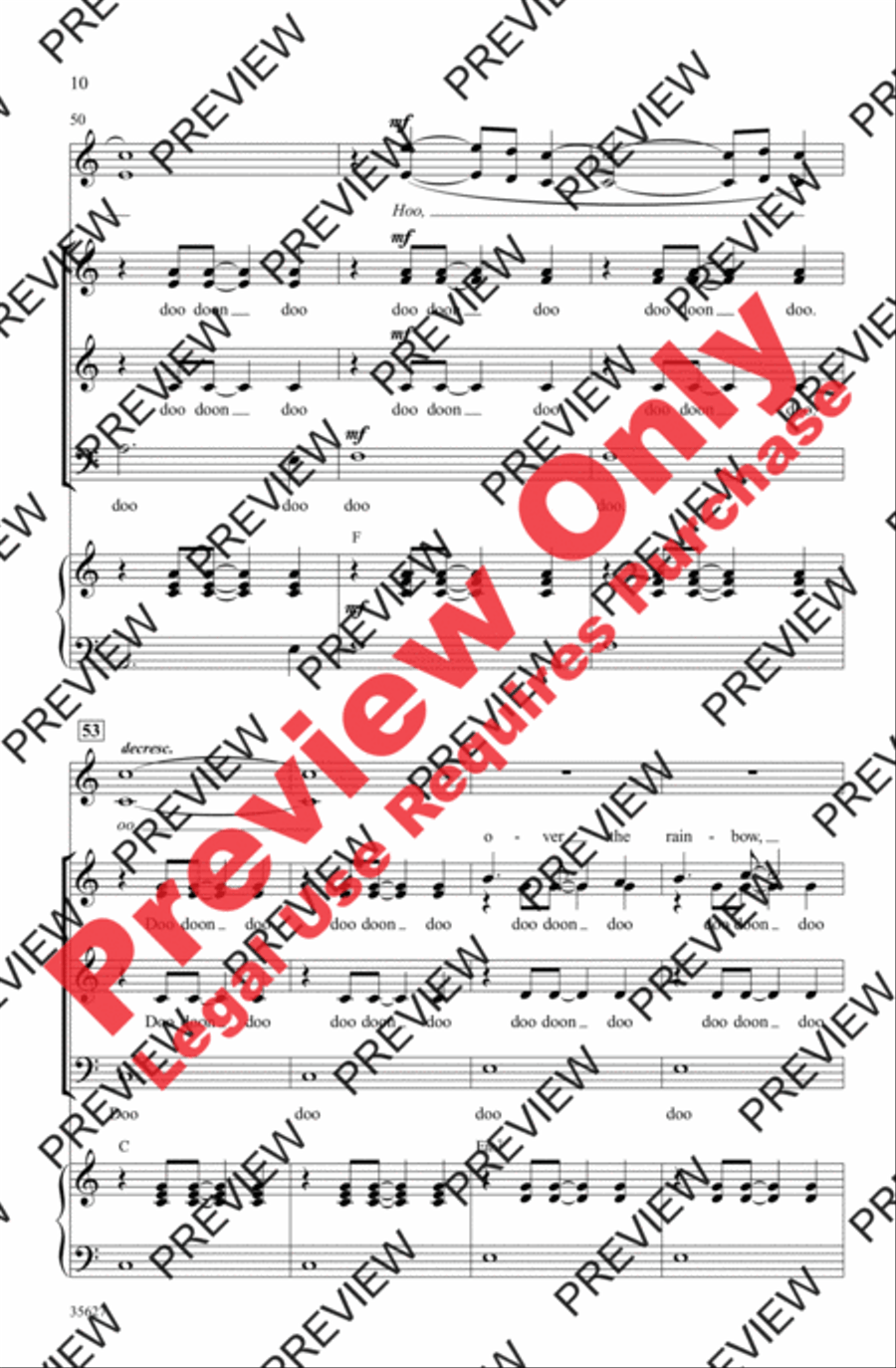 Over the Rainbow Over the Rainbow 3-Part scores gallery preview page 28