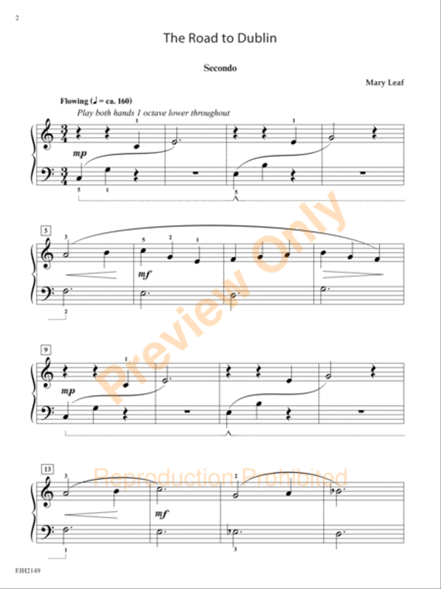 Two To Play (NFMC) Easy Piano scores gallery preview page 5
