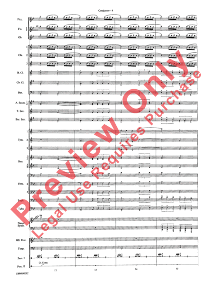 Symphonic Suite from Star Wars: Episode III Revenge of the Sith Concert Band scores gallery preview page 7