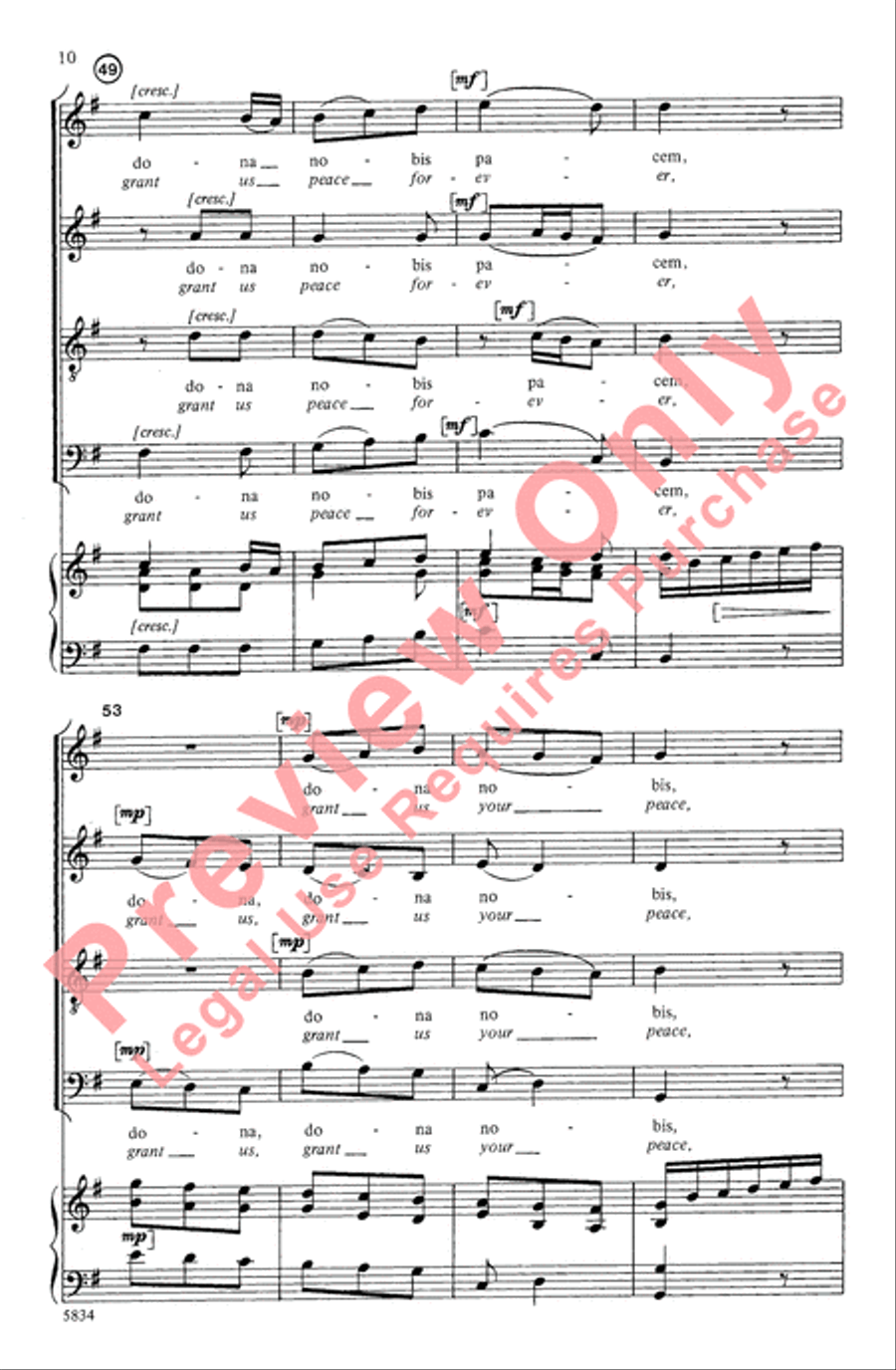 Agnus Dei 4-Part scores gallery preview page 10