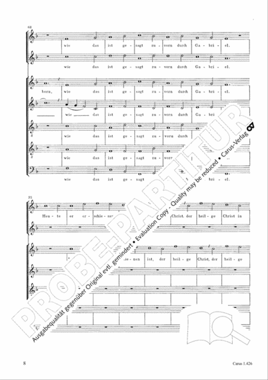 Singt, ihr lieben Christen all SATTB scores gallery preview page 8