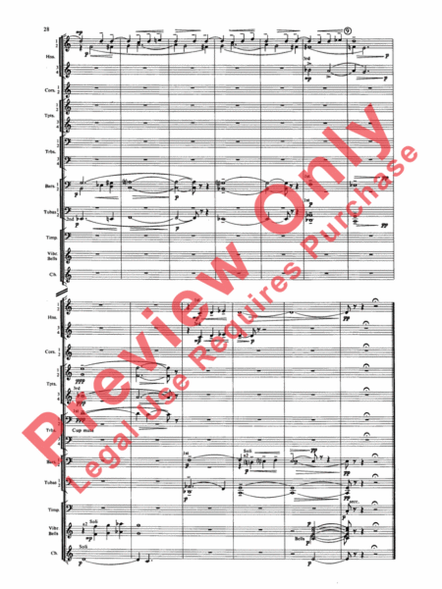 Symphony for Brass and Percussion (score only)