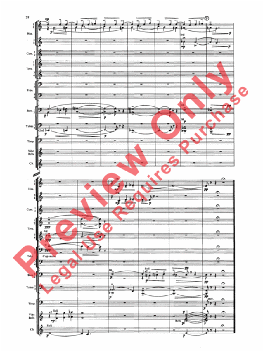 Symphony for Brass and Percussion (score only) Concert Band scores gallery preview page 31